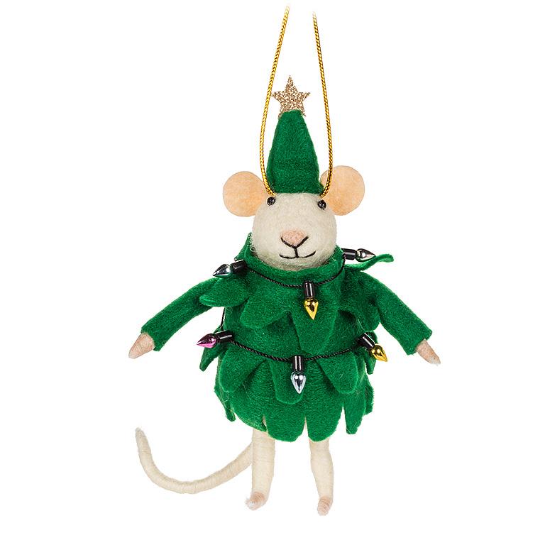 Ornament - Mouse in Tree Suit