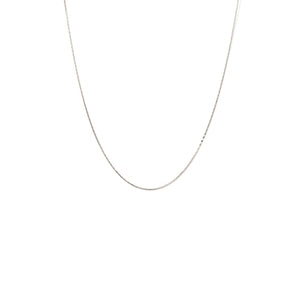 Rhodium-Plated Necklace - Dion Long 20"