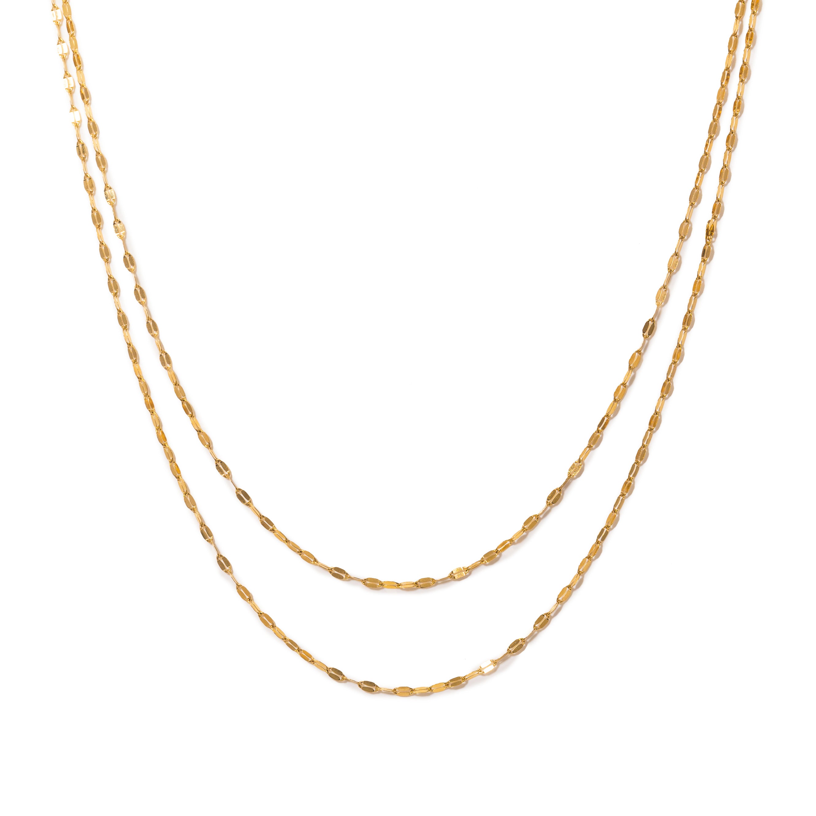 Waterproof Necklace - Ray Layered Gold