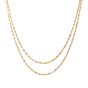 Waterproof Necklace - Ray Layered Gold