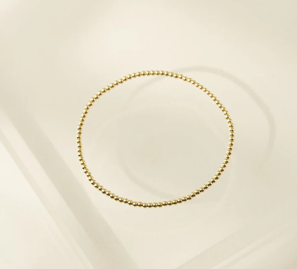 Gold-Filled Bracelet - Beaded 2mm