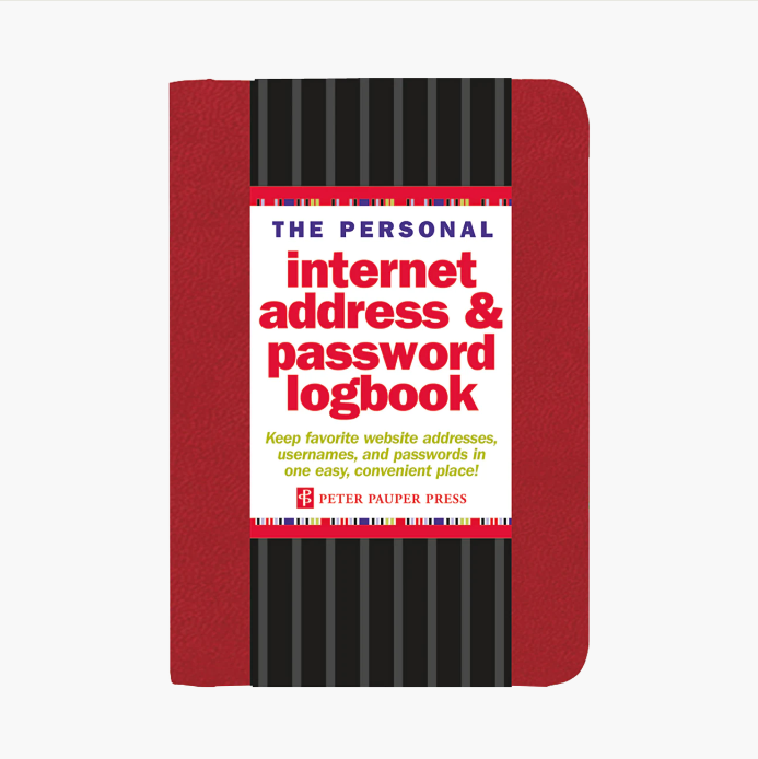 Journal - Password Logbook Red