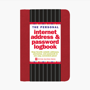 Journal - Password Logbook Red