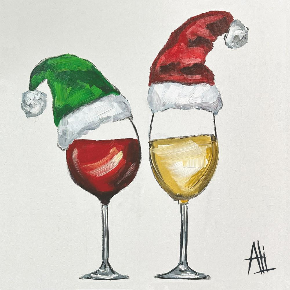 Holiday Cocktail Napkin - Santa's Little Helpers