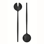 Load image into Gallery viewer, Salad Servers - Matte Black Stainless Steel
