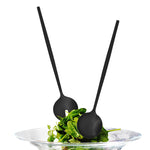 Load image into Gallery viewer, Salad Servers - Matte Black Stainless Steel
