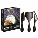 Load image into Gallery viewer, Cheese Set - Stainless Steel Matte Black s/3
