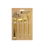 Load image into Gallery viewer, Charcuterie Utensils - 4-piece Gold
