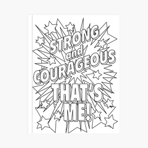 Coloring Book - Brave, Strong, Smart