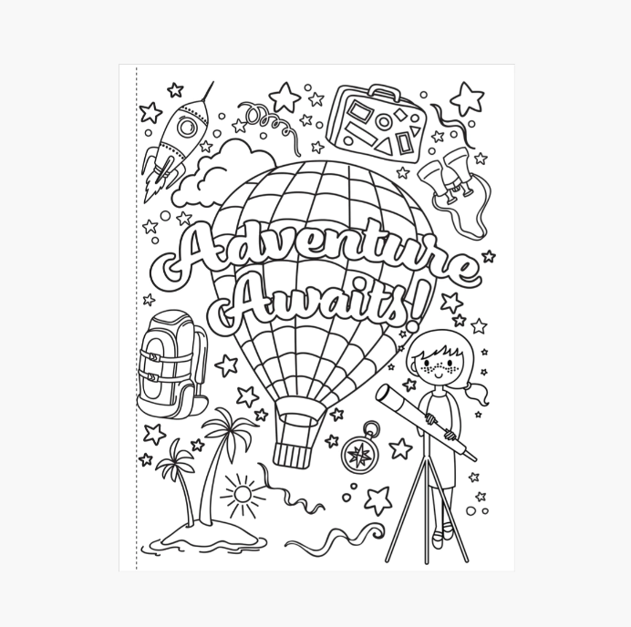 Coloring Book - Brave, Strong, Smart