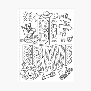 Coloring Book - Brave, Strong, Smart