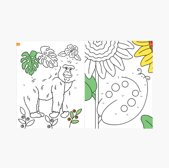 Coloring Book - Animals Dot to Dot