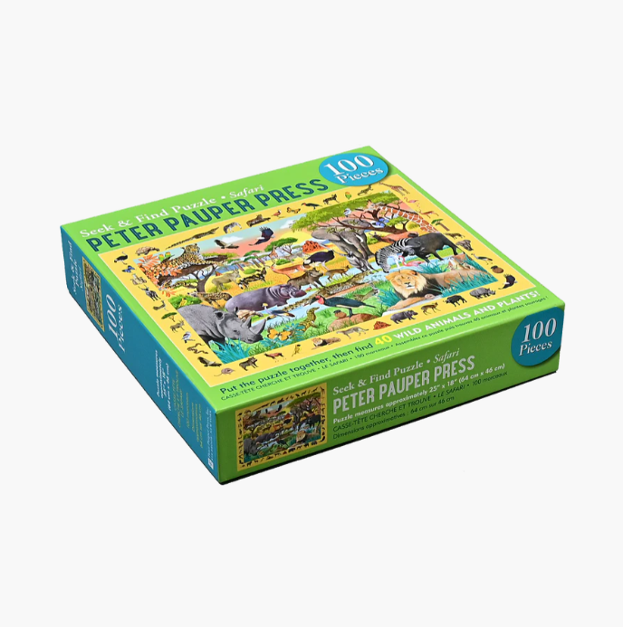 Kids Seek & Find Puzzle - Safari 100pc