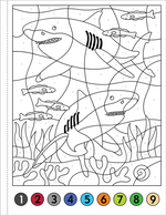 Load image into Gallery viewer, Color By Number - Under the Sea
