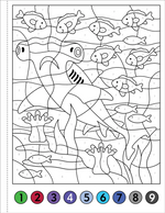 Load image into Gallery viewer, Color By Number - Under the Sea
