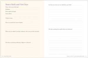Keepsake Journal - Mom's Story