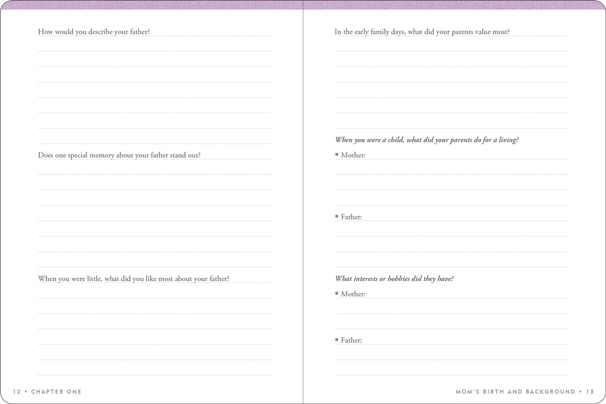 Keepsake Journal - Mom's Story