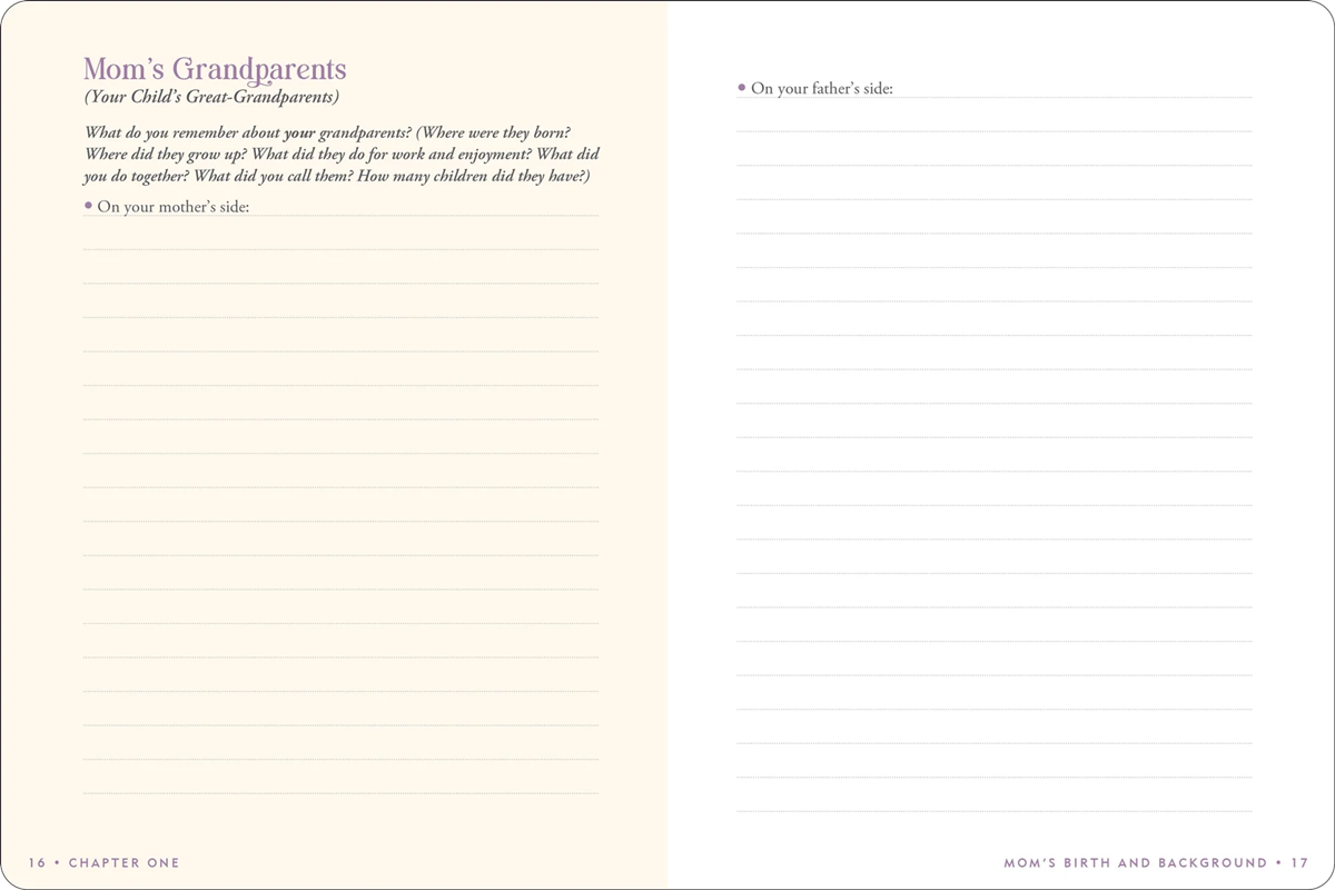 Keepsake Journal - Mom's Story