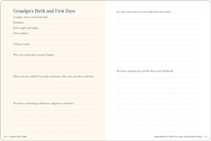 Keepsake Journal - Grandpa's Story
