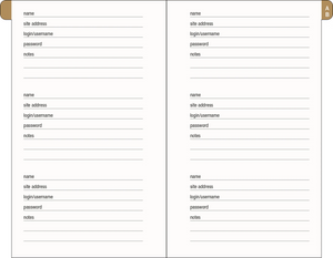 Journal - Password Logbook Lemon