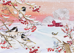 Load image into Gallery viewer, Holiday Boxed Card Set - Snowy Songbirds s/20
