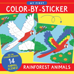 Load image into Gallery viewer, Activity Book - Color By Sticker Rainforest Animals
