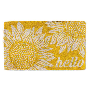 Doormat - Sunflower Yellow Hello