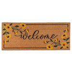 Load image into Gallery viewer, Doormat - Long Welcome w/ Sunflowers
