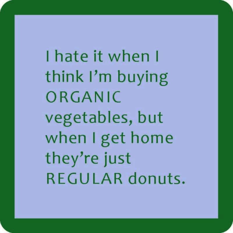 Funny Coaster - Buying Organic