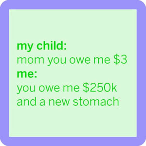 Funny Coaster - Owe Me $3