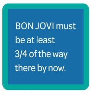 Funny Coaster - Bon Jovi