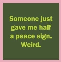 Funny Coaster - Peace Sign