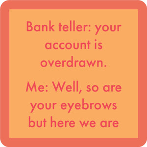 Funny Coaster - Eyebrows