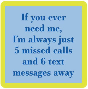 Funny Coaster - 5 Missed Calls