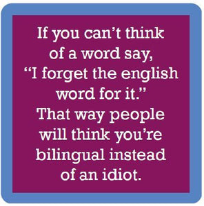 Funny Coaster - English Word