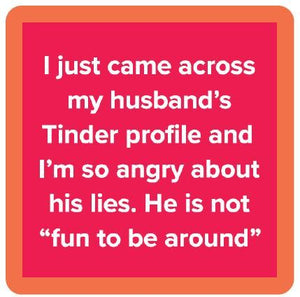Funny Coaster - Tinder