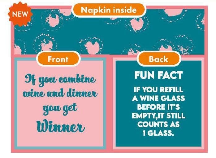 Cocktail Napkins - Refill Wine