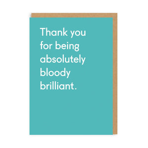 OD Cards - Birthday | Thank You Bloody Brilliant