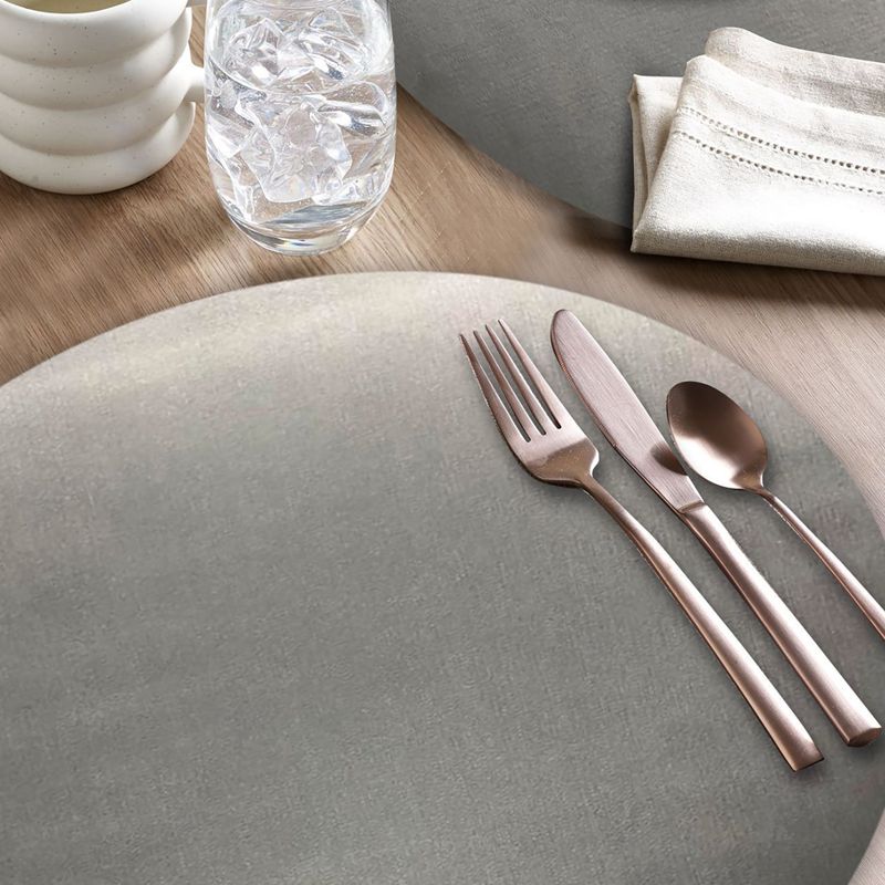 Placemat - Shimmer Oval Charcoal