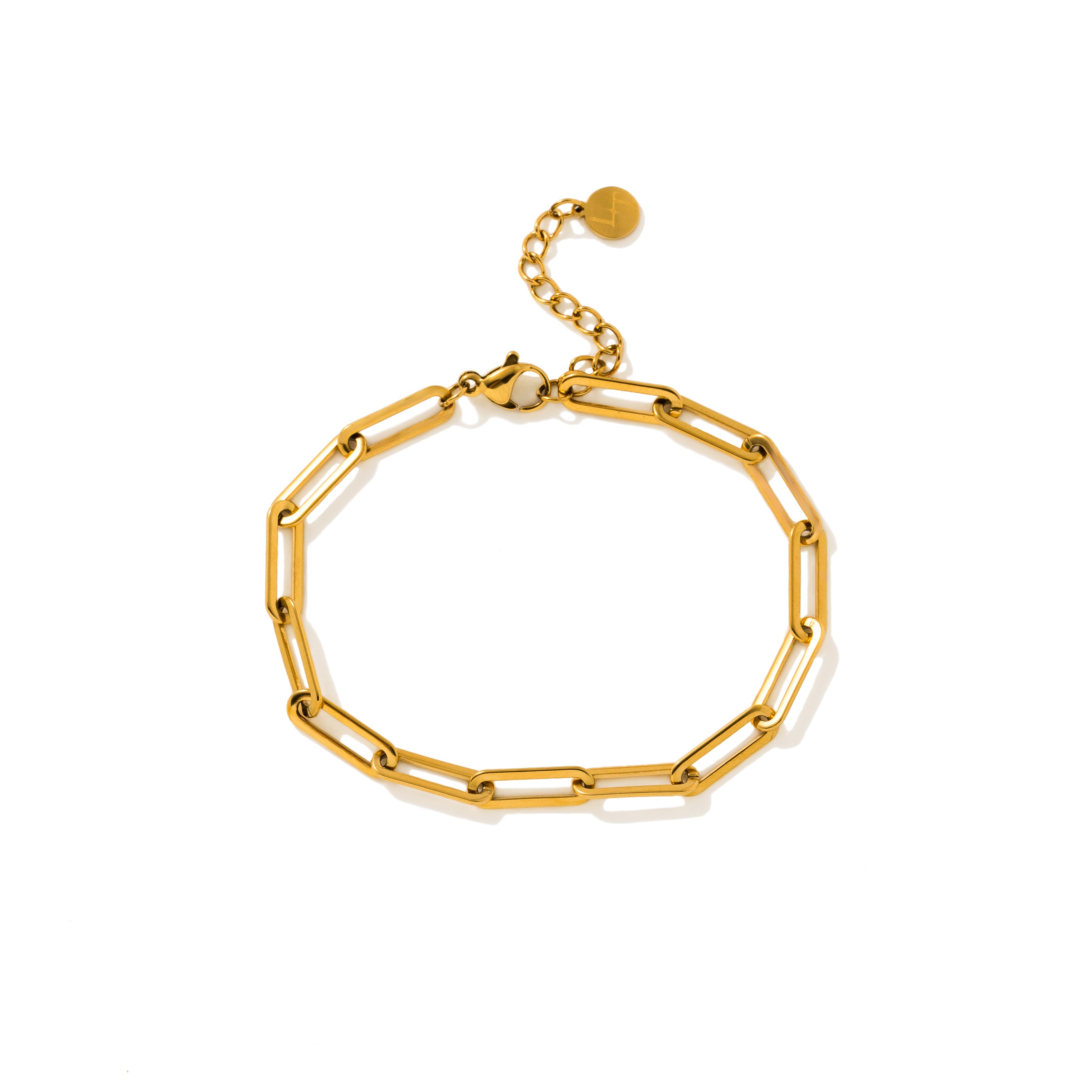Waterproof Bracelet - Bold Paperclip 6"+1.25"