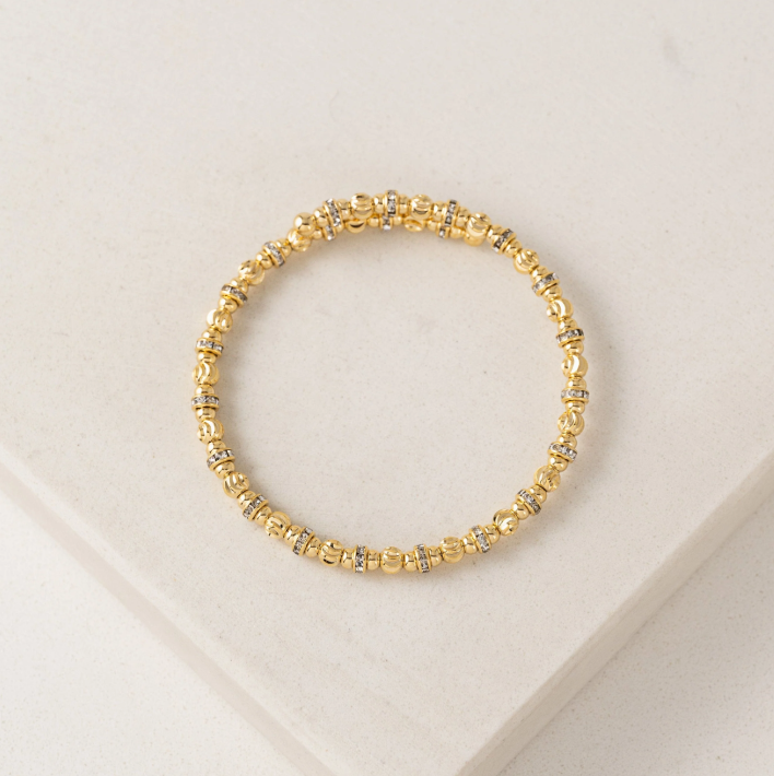 Gold-Plated Bracelet - Solana Small Bead Flex