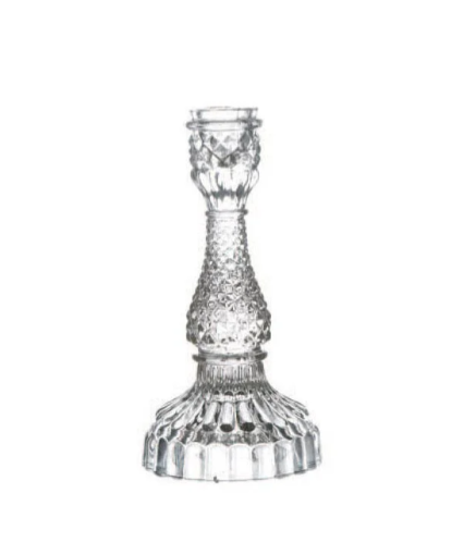 Taper Candle Holder - Bella Large Clear
