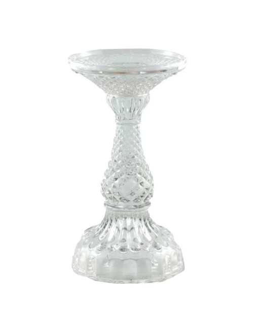 Pillar Candle Holder - Bella Small Clear