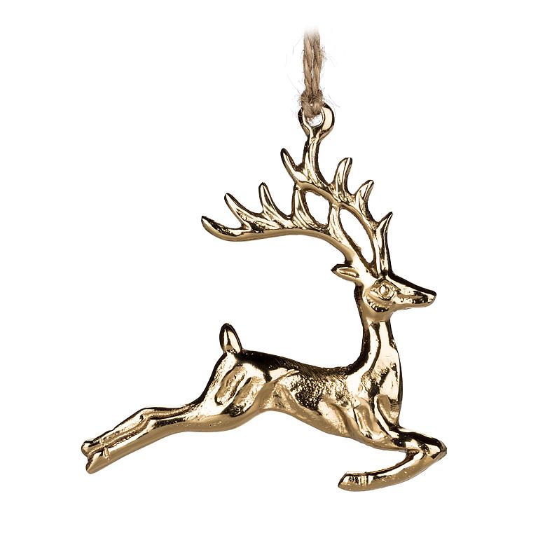Ornament - Flat Gilded Deer