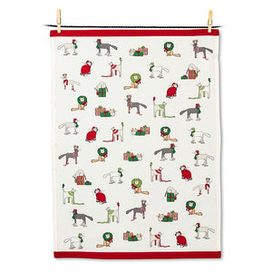 Tea Towel - Holiday Cats