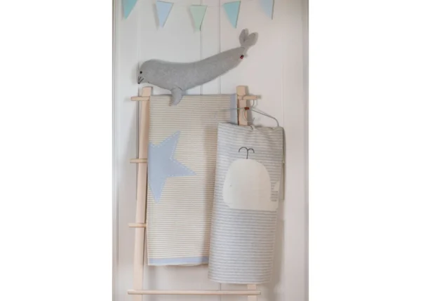 Fussenegger Baby Blanket - JUWEL Star Light Blue 90x70cm