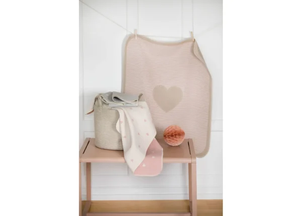 Fussenegger Baby Blanket - JUWEL Heart Pink 90x70cm