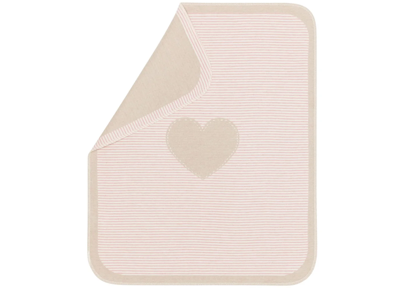 Fussenegger Baby Blanket - JUWEL Heart Pink 90x70cm