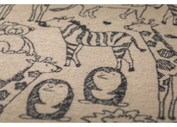 Fussenegger Baby Blanket - JUWEL Safari Ecru 90x70cm
