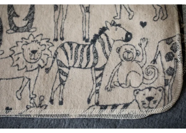 Fussenegger Baby Blanket - JUWEL Safari Ecru 90x70cm